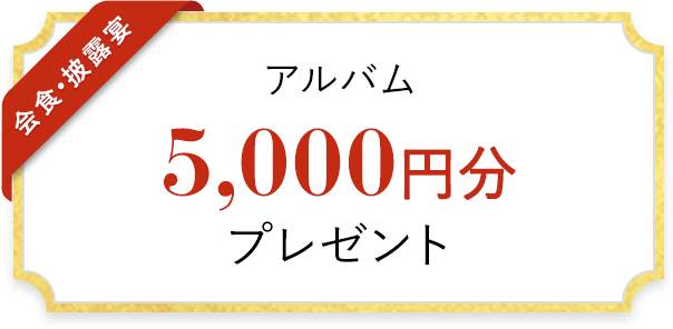 アルバム 5,000円分 プレゼント